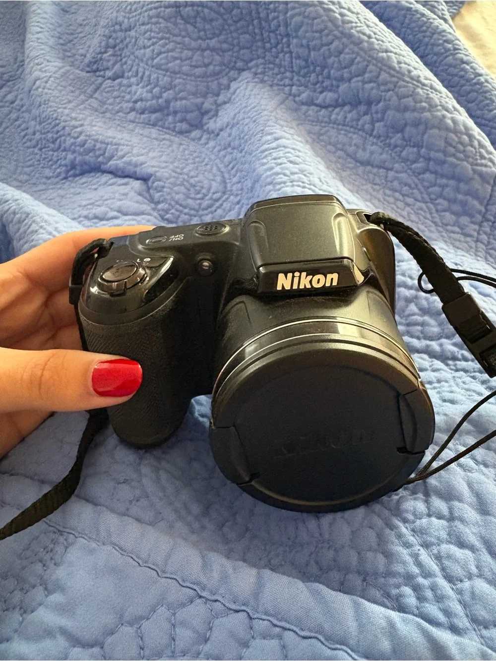 Nikon Black Compact Digital Camera with Lens Cap